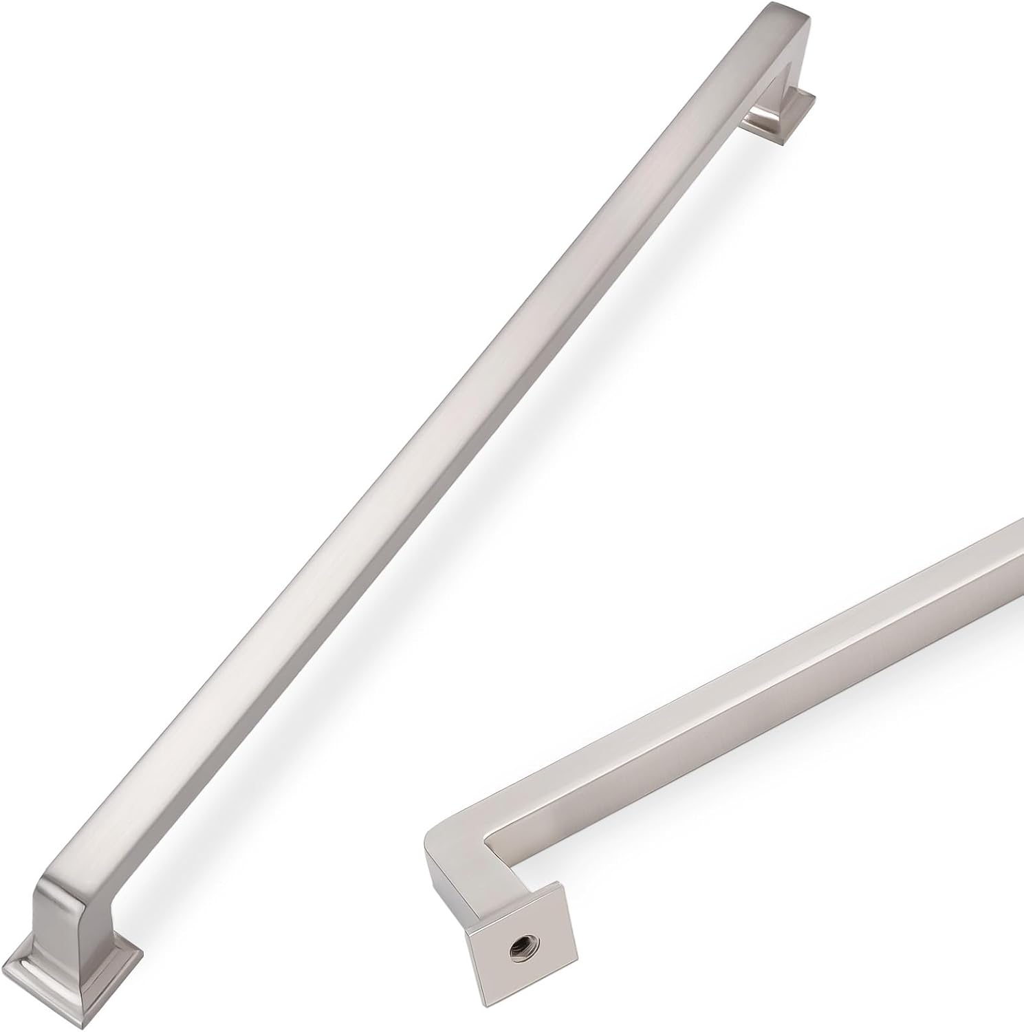 COTYKILEY 10 Pack 10 Inch Brushed Satin Nickel Cabinet Handles