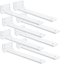 Floating Shelf Bracket 10 in 8 Pack L Brackets for Shelves - Hidden