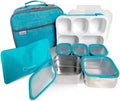 Stainless Steel Kids Bento Lunch Box Set with Insulated Bag