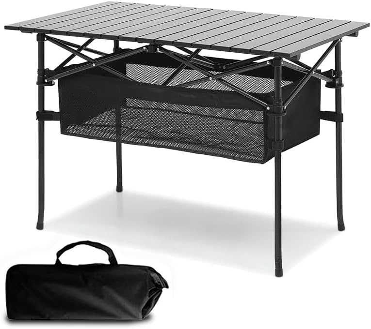 Portable Aluminum Picnic Table - Easy Carry for Any Outdoor Event!