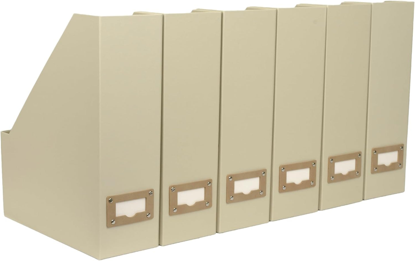 Set of 6 Foldable Magazine File Holders for Stylish Storage