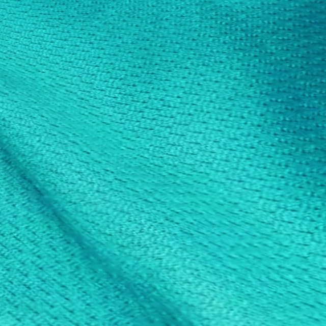 Pico Textiles 20 Yards Bolt Teal Polyester Dimple Mesh Jersey Fabric
