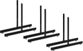 Only Garment Racks Black Gridwall T Base Rectangular Tube Set of 3
