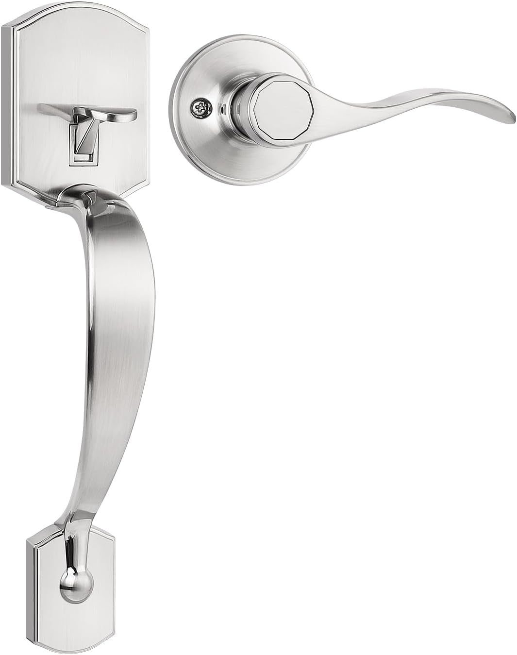 Camelot Trim Lower Half Handleset for Secure Entry Doors