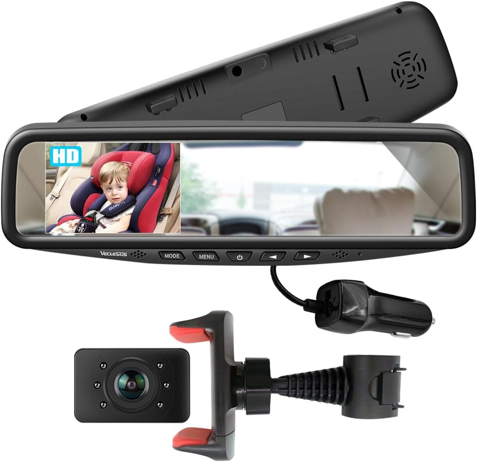 VECLESUS Baby Car Mirror Monitor - HD Safety View