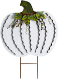 Metal Pumpkin Yard Stake 26H Outdoor Fall Decor - Rustic Harvest
