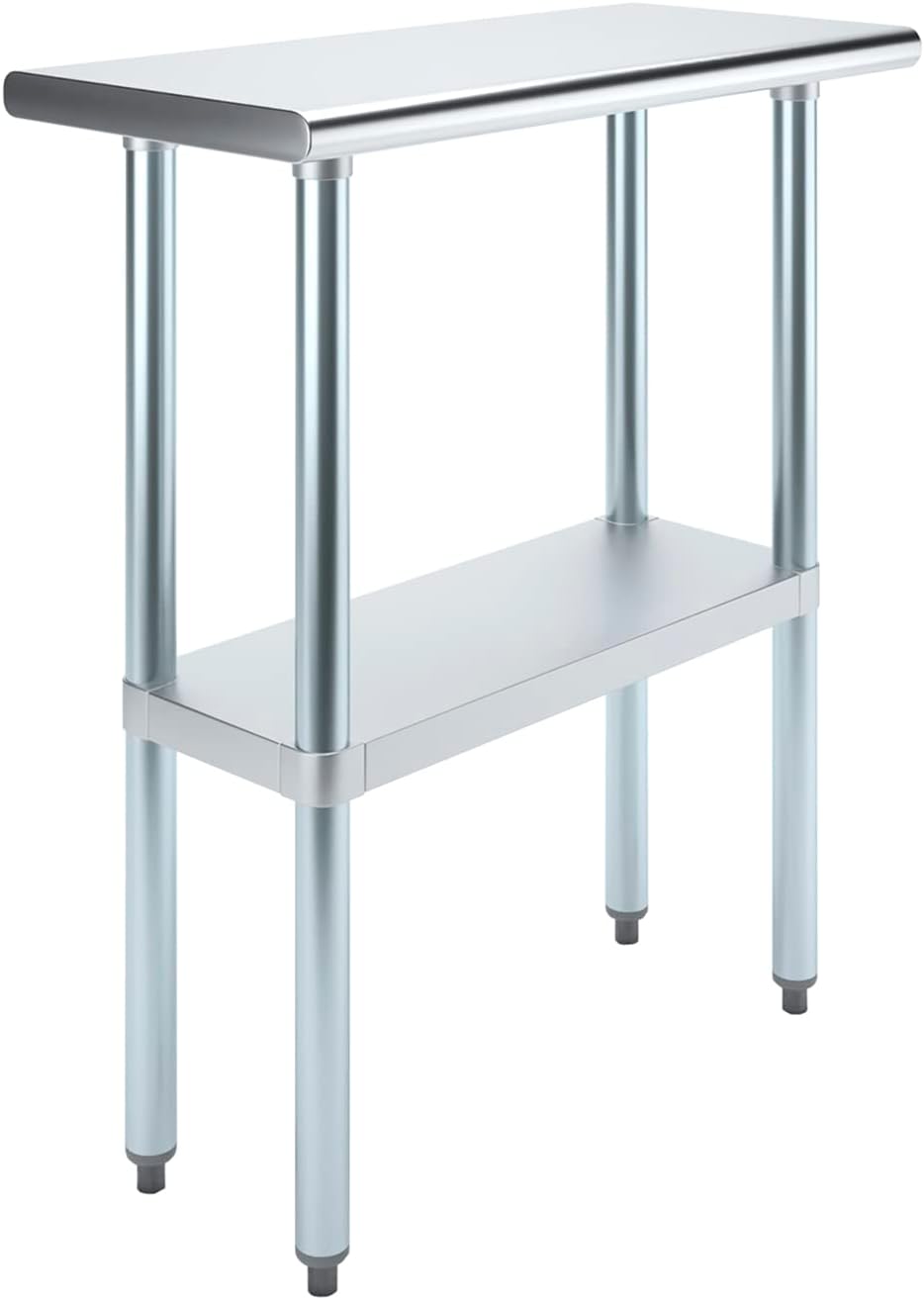 Stainless Steel Work Table for Kitchen and Garage Use