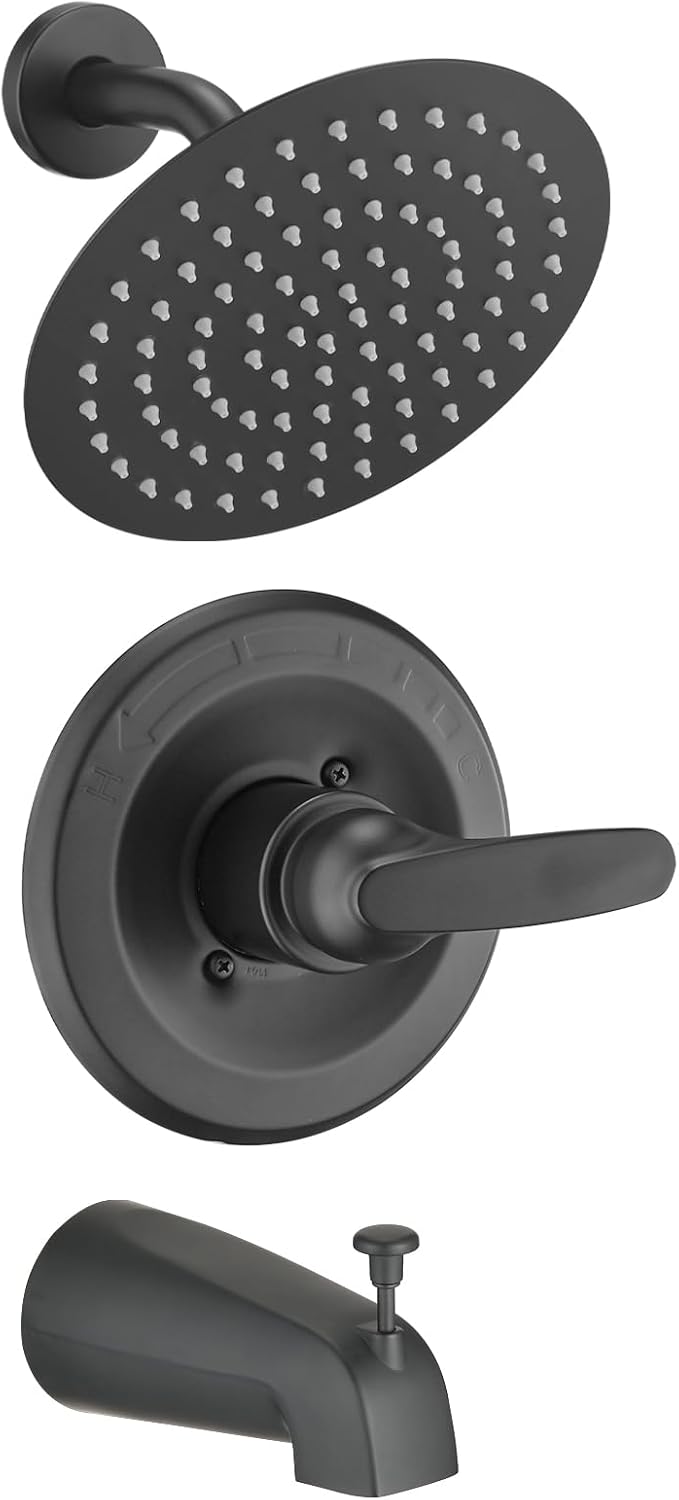 Replacement 8in Rainfall Shower Faucet Tub Trim Kit for Delta