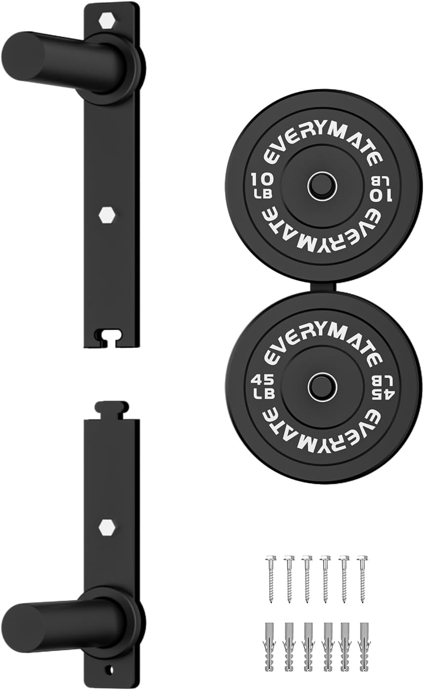 Weight Plate Storage Rack for Home Gym Organizer and Efficiency