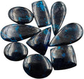 Natural Azurite Mix Cabochon Loose Gemstones 100 Cts - Flat Back Mix