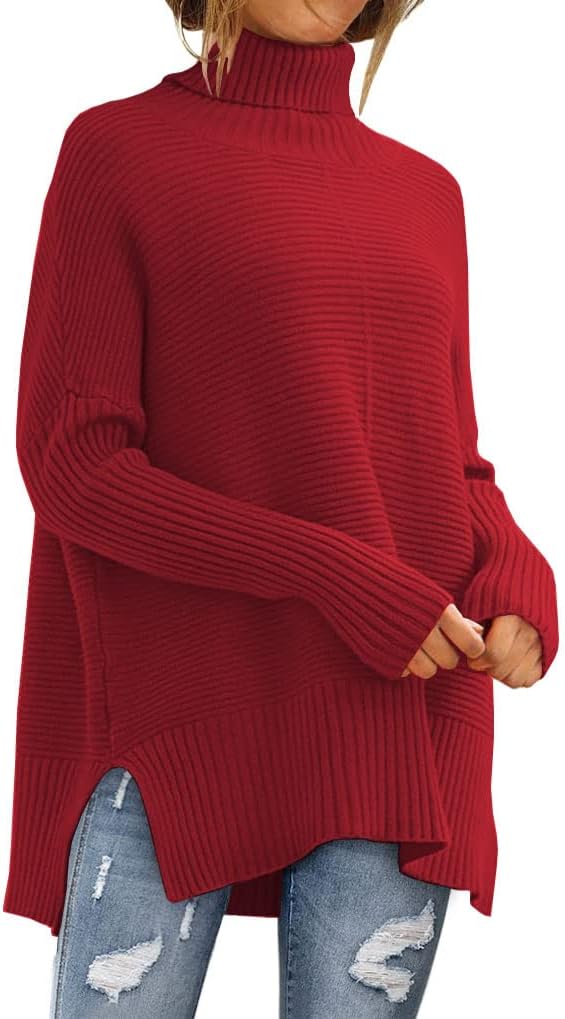 EFAN Women's Turtleneck Oversized Sweaters for Trendy Fall Looks