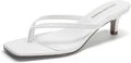 Kitten Heels Flip Flop Sandals - 1.96 in Low Heel for All-Day Wear