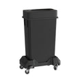 23 Gallon Black Slim Jim Trash Can with Drop Shot Lid - Mobile