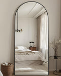 Full Length Mirror 71in x 28in Arched Floor Mirror - Freestanding