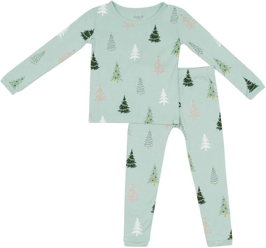 KYTE BABY Toddler Pajama Set - Soft Bamboo Rayon Pjs for Kids