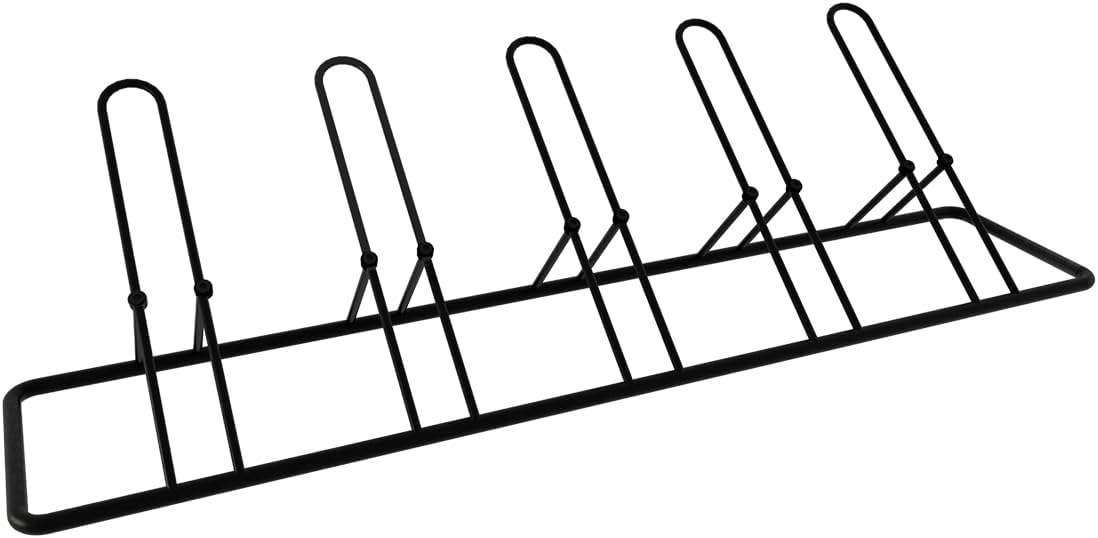5 Bikes Floor Parking Rack Stand for Indoor Outdoor Storage