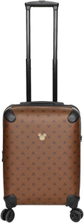 Disney Mickey Mouse Ears 22 in Brown Rolling Luggage - Smooth 360
