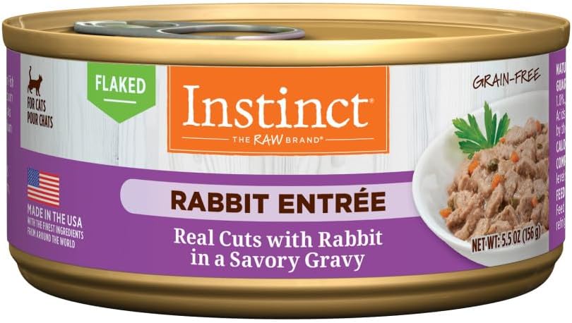 Instinct Flaked Entree Wet Canned Cat Food - Rabbit for Cats