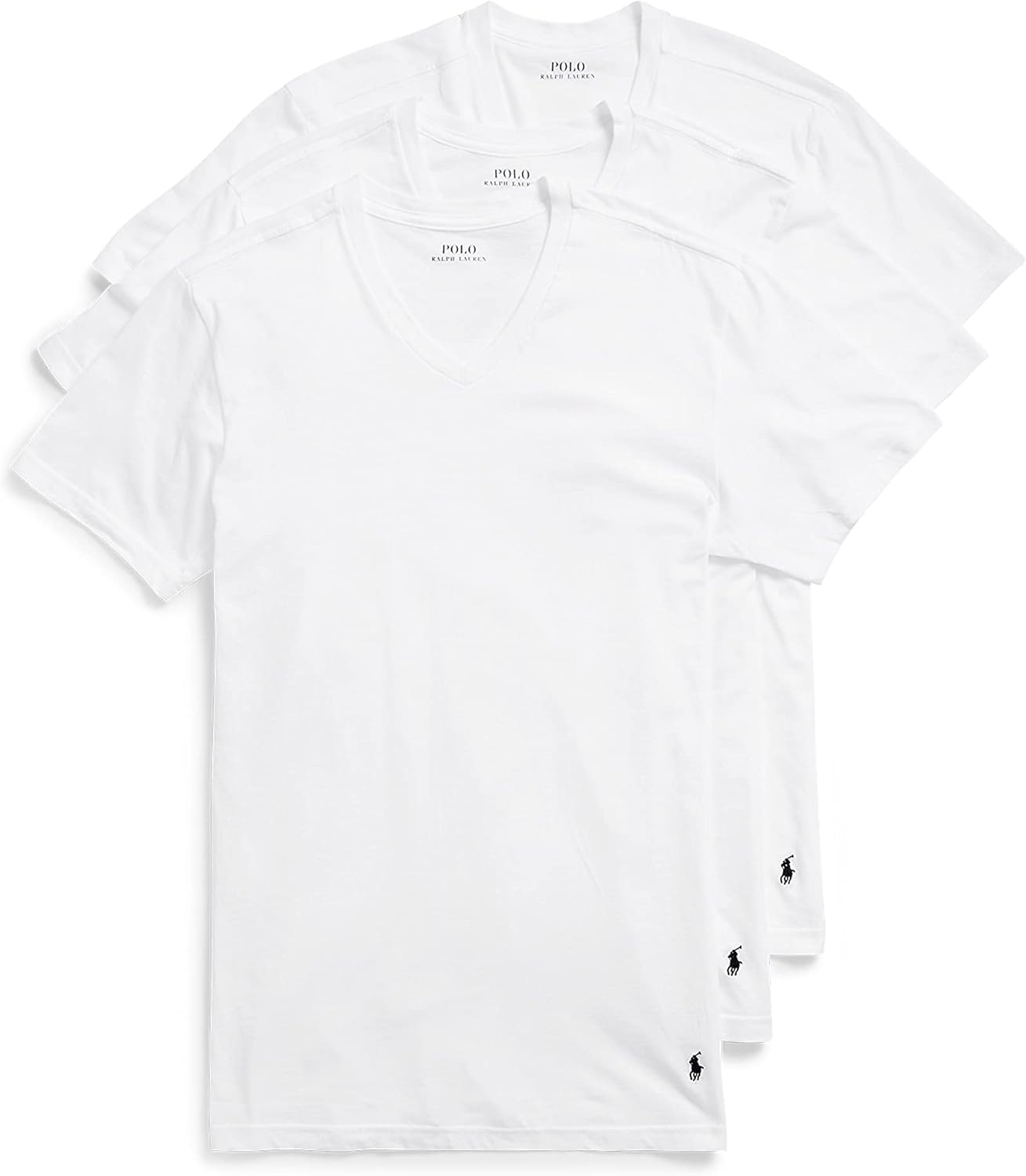 Classic Fit Cotton V-Neck Undershirt 3-Pack for Men