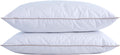 puredown Goose Feathers and Down Pillow Pack of 2, Queen - Hotel Feel