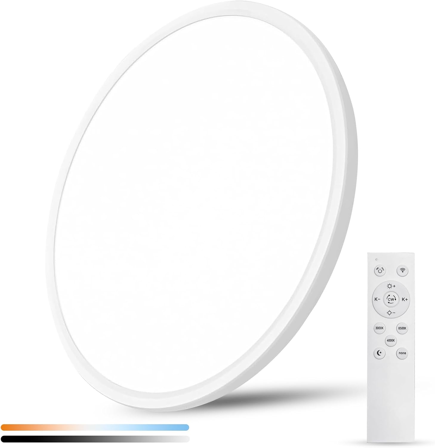 20 Inch Large LED Flush Mount Ceiling Light with Remote Control