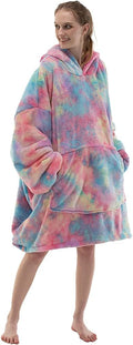 COSUSKET Tie Dye Hoodie Blanket - Super Cozy Warmth