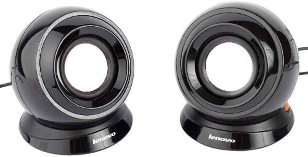 Lenovo Black Speaker - Compact Portability
