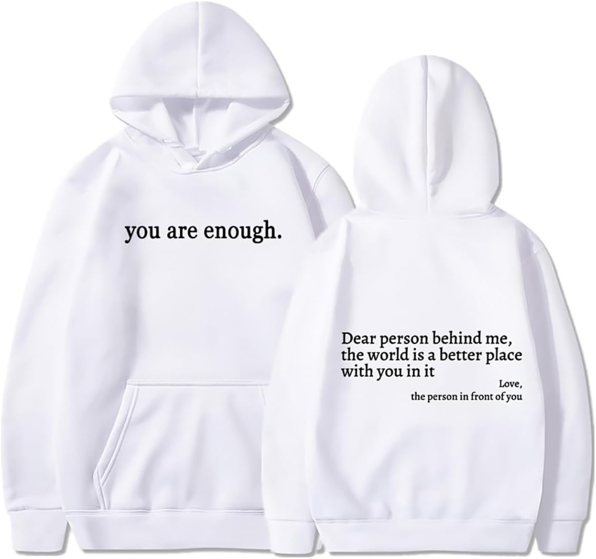 EMILYLE Personalized You Are Enough Hoodie