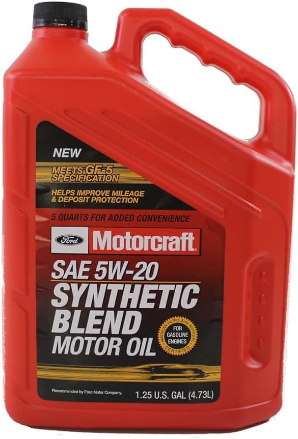 Ford Genuine Accessories SAE 5W-20 Premium Synthetic Blend Oil