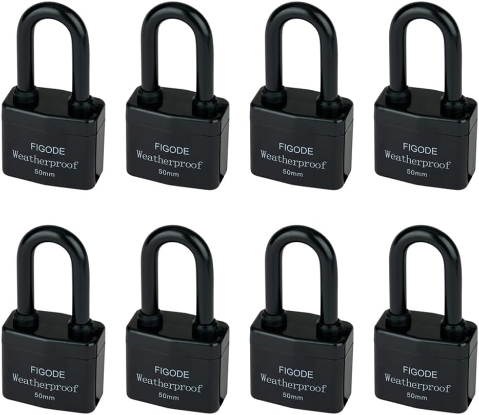 FIGODE Outdoor Waterproof Padlocks for Heavy Duty Security