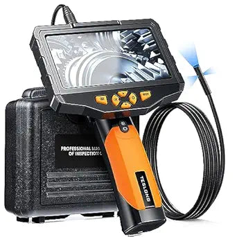 Triple Lens Borescope Inspection Camera with 5in IPS Screen