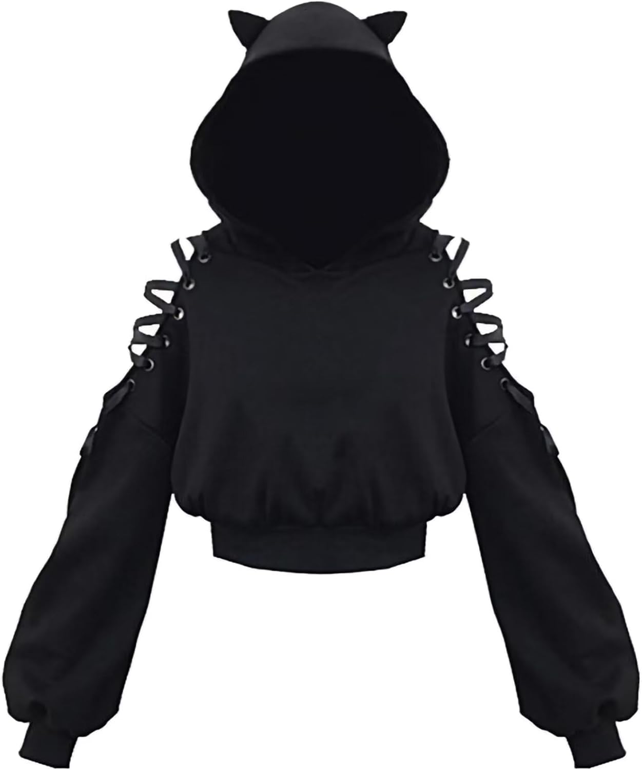 Dolpind Cute Cat Ear Hoodie - Stylishly Off-Shoulder!
