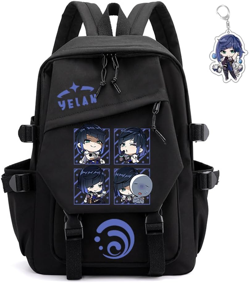 Genshin Impact Backpack Unisex Rucksack with Kawaii Design