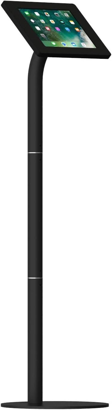 VidaMount Black Home Button Covered Enclosure & Floor Stand