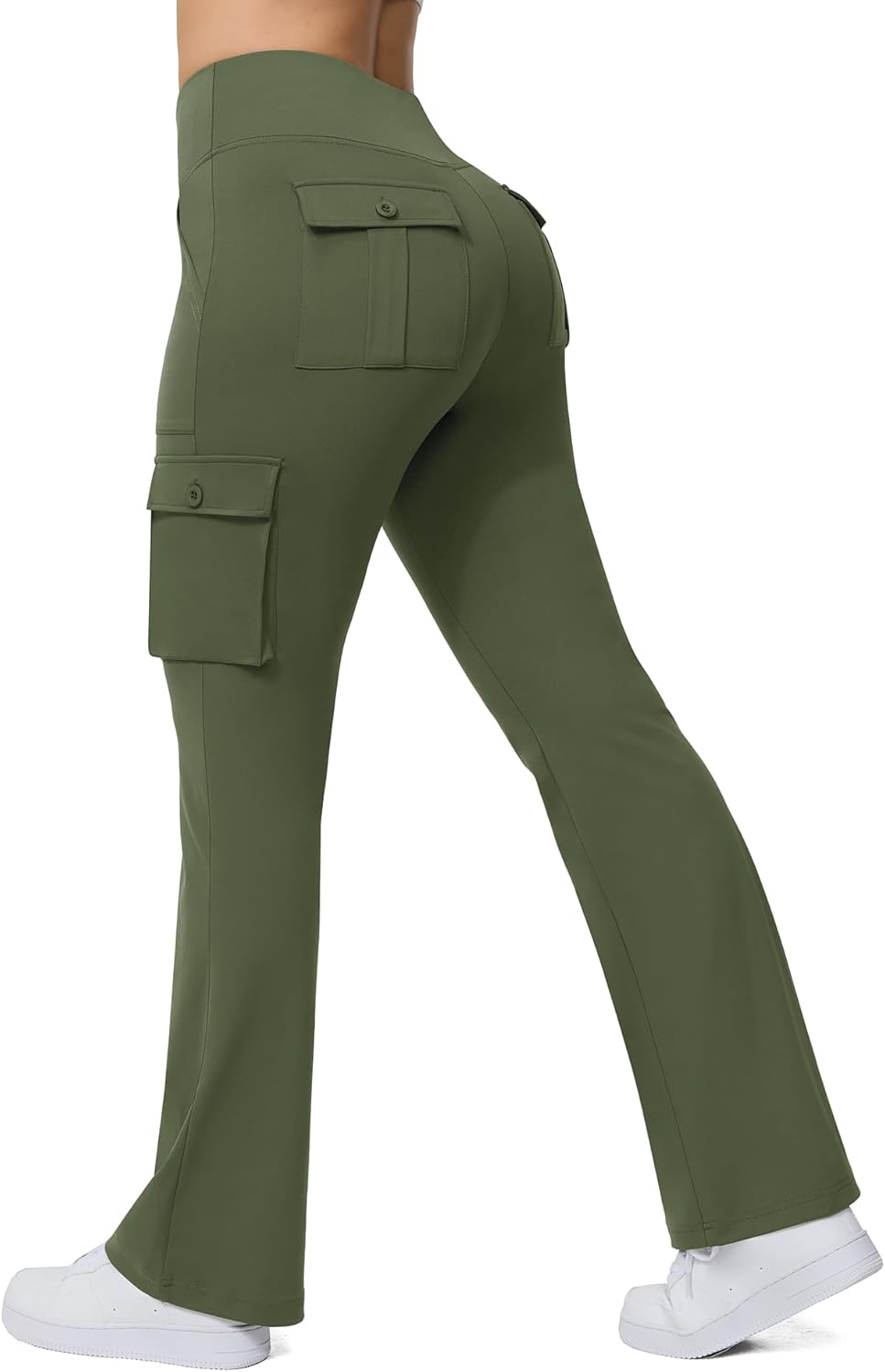 Yoga Flare Leggings for Women High Waisted Cargo Pants