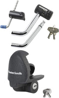 Master Lock 2848DAT + 379ATPY Hitch Lock Set - Secure Trailer