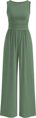 One Piece Jumpsuit for Women Sleeveless Wide Leg Romper - Versatile