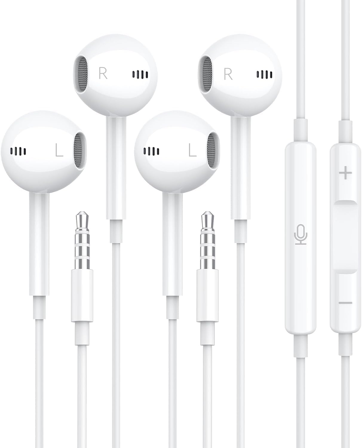 Clear Call 2-Pack Apple Earbuds BLXSounds