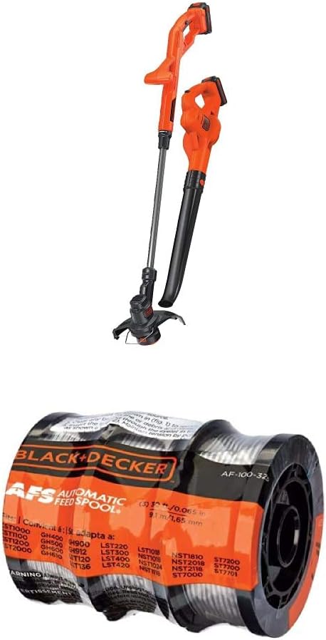 BLACK+DECKER 20V MAX String Trimmer/Edger & Sweeper Kit