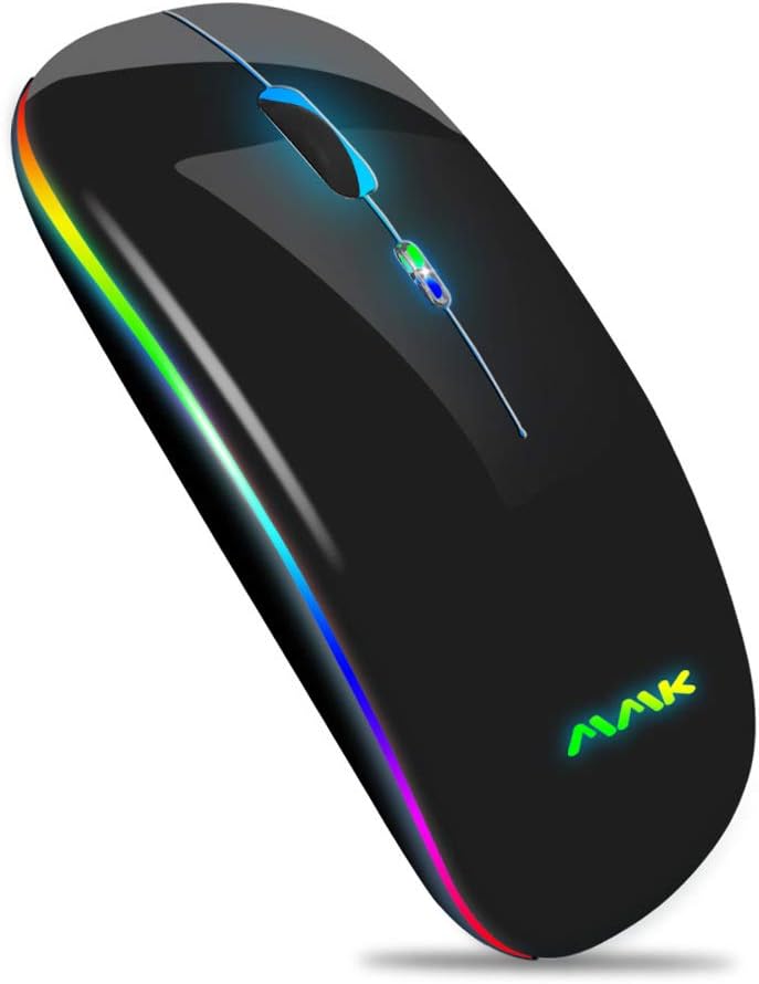MMK Wireless Mouse: Dual Mode, Rechargeable & Slim