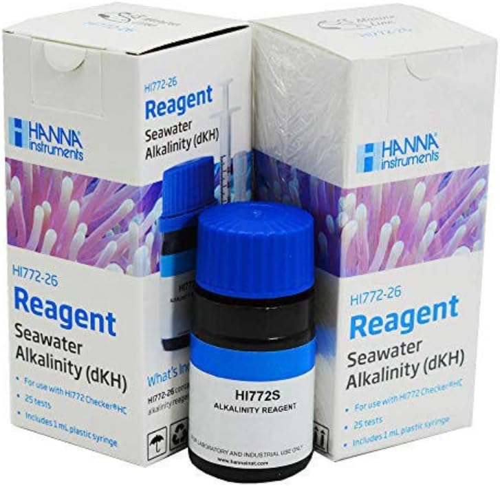 Hanna HI772-26 Reagents for Saltwater Aquarium Alkalinity Testing