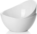 Porcelain Large Serving Bowl Set 9 in (Set of 2) - Elegant Big Salad
