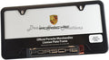 Porsche Stainless Steel Nameplate License Frame - Matte Black
