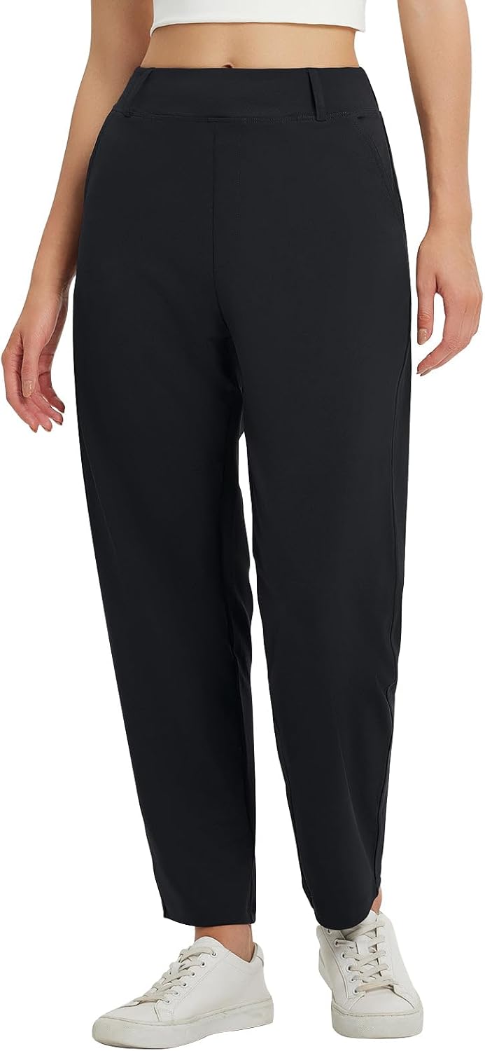 Baleaf Womens Ankle Barrel Pants for Travel and Work Style