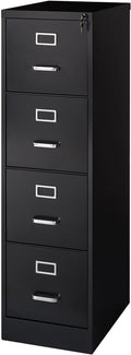STAPLES 4-Drawer Vertical File Cabinet - Lockable Letter Filing