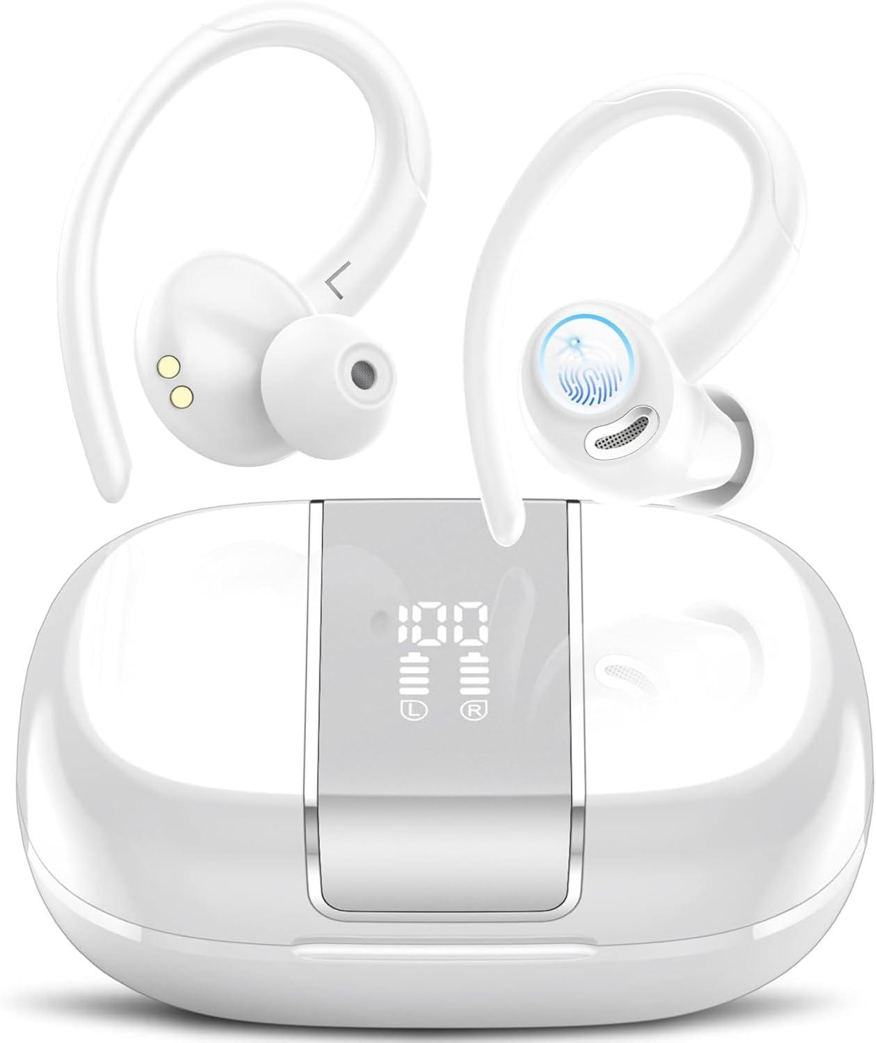 Csasan Wireless Earbuds: 48H Playtime, Waterproof, HD Mic
