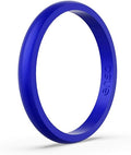 Enso Rings Halo Birthstone Silicone Ring 2.54mm Wide - Minimalist