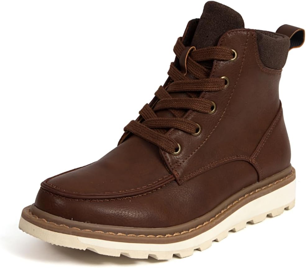 Kids' Brock Jr. Dark Brown Shoes for Trendy Comfort and Style