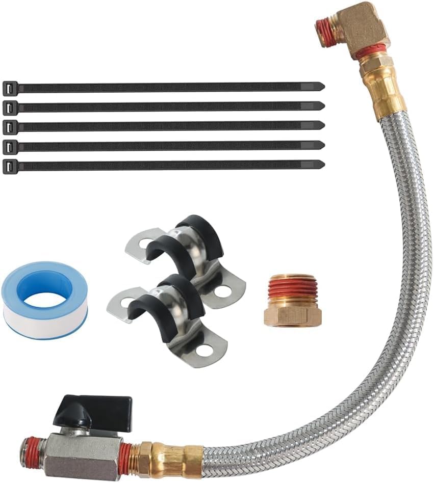 SUNROAD 10 Extended Tank Drain Kit for Air Compressor