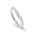 Meissa Couple Rings 925 Sterling Silver Adjustable Wide Bands